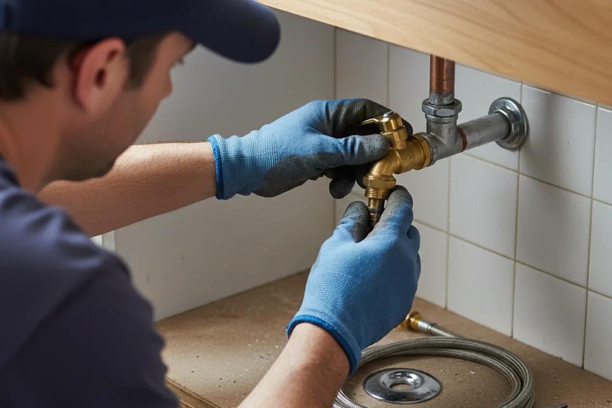 Shutoff valve and fitting work during Repiping in Gold Bar